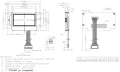 Rysunek techniczny wyświetlacza 128x64 serii M