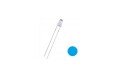 dioda 3mm niebieska water clear