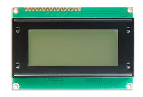 Zdjęcie LCD 4x16 pozytyw, od strony szyby.